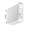 Bílé fasádní LED svítidlo Lippa 6W IP54