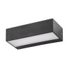 Černé fasádní LED svítidlo Halden 9W IP65
