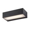 Černé fasádní LED svítidlo Halden 9W IP65
