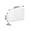 Antracitové fasádní LED svítidlo Nesna 12W IP54