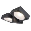 Antracitové fasádní LED svítidlo Telde 14W IP54