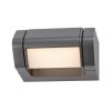 Antracitové fasádní LED svítidlo Medna 8W IP54