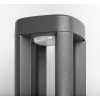 Antracitové fasádní LED svítidlo Kalisz 7W IP54