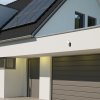 Černé fasádní LED svítidlo s pohybovým čidlem Odiel 12W IP44
