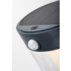 Antracitové fasádní solární LED svítidlo s pohybovým čidlem Angers 3W IP54