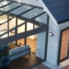 Antracitové fasádní solární LED svítidlo s pohybovým čidlem Angers 3W IP54