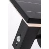 Černé fasádní solární LED svítidlo s pohybovým čidlem Geleen 4W IP44