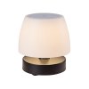 Černá zahradní nabíjecí lampa Odera 3W