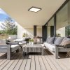 SMART TUYA Černé LED stropní svítidlo Inverness hranaté 250x250mm 15W CCT s DO