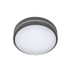 Antracitové stropní/nástěnné LED svítidlo Hamburg kulaté 200mm 10W IP44