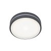 Antracitové stropní/nástěnné LED svítidlo Hamburg kulaté 200mm 10W IP44