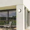 Antracitové stropní/nástěnné LED svítidlo Hamburg kulaté 200mm 10W IP44