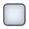 Antracitové stropní/nástěnné LED svítidlo Hamburg hranaté 200x200mm 10W IP44