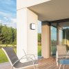 Antracitové stropní/nástěnné LED svítidlo Hamburg hranaté 200x200mm 10W IP44