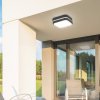 Antracitové stropní/nástěnné LED svítidlo Hamburg hranaté 285x285mm 12W IP44