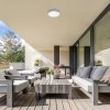 Bílé stropní LED svítidlo Tartu kulaté 300mm 24W IP44 CCT