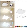 Bílé stropní LED svítidlo Tartu hranaté 300x300mm 24W IP44 CCT
