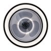 Černé stropní LED svítidlo s ventilátorem Horacio 470mm 67W CCT s DO