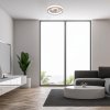 Černé stropní LED svítidlo s ventilátorem Horacio 470mm 67W CCT s DO