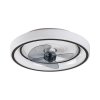 Černé stropní LED svítidlo s ventilátorem Horacio 470mm 67W CCT s DO