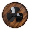 Černé stropní LED svítidlo s ventilátorem Faustine 470mm 30W CCT s DO