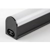 Černé LED svítidlo pod kuchyňskou linku Greg 118,5cm 18W s vypínačem