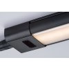 Černé LED svítidlo pod kuchyňskou linku Hanson 50cm 8W stmívatelné mávnutím s pohybovým čidlem