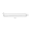 SMART TUYA Černé lištové LED svítidlo 330mm LiTrack Line 1F 13W CCT