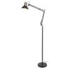 Černá stojací lampa Aristeo pro žárovku E27