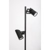 Černá stojací lampa Maximilian pro žárovku 2x GU10