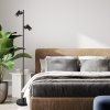 Černá stojací lampa Maximilian pro žárovku 2x GU10