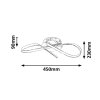 Chromové stropní LED svítidlo Aniela 450mm 20W