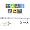 COB RGB LED pásek 15W/m 24V bez krytí IP20