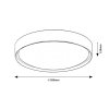 SMART WIFI Černé stropní LED svítidlo Achilles 500mm 40W RGB+CCT s DO