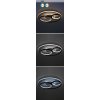 Černé stropní LED svítidlo Aquila 530mm 50W CCT s DO