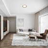 Šedé stropní LED svítidlo Arcadia 510mm 48W