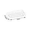 Bílé stropní LED svítidlo Alana 200x410mm 40W