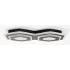 Černé stropní LED svítidlo Bitsi 250x410mm 44W