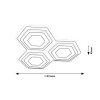 Černé stropní LED svítidlo Bitsi 415x415mm 72W CCT s DO