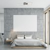 Chromové stropní LED svítidlo Cesario 930mm 44W