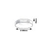 Zlaté stropní LED svítidlo Carmella kulaté 380mm 30W