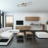 Černé stropní LED svítidlo Ashton 1000mm 35W