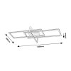 Černé stropní LED svítidlo Ashton 1000mm 35W