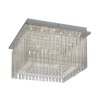 Chromové křišťálové LED svítidlo Danielle hranaté 360x360mm 21W