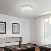 Chromové křišťálové LED svítidlo Danielle hranaté 360x360mm 21W