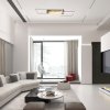 Stříbrné stropní LED svítidlo Demetrius 830mm 40W stmívatelné