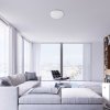 Stříbrné stropní LED svítidlo Engon 380mm 24W