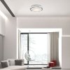 Šedé stropní LED svítidlo Dettora 370mm 18W CCT s DO