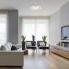 Chromové stropní LED svítidlo Lagertha 490mm 36W