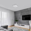 Černé stropní LED svítidlo Hecate 485x485mm 40W